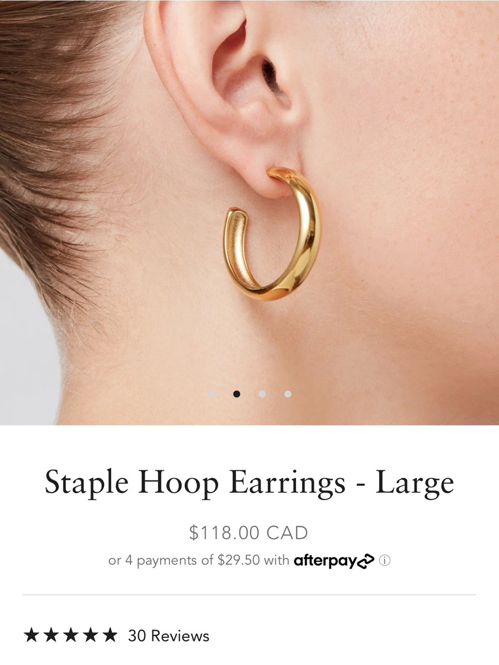 Jenny Bird Staple Hoop Earrings - Large